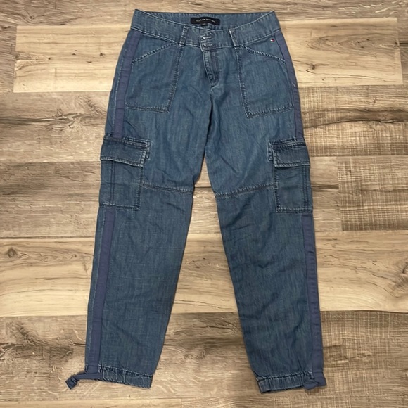 Tommy Hilfiger cargo jeans size 2 - Picture 1 of 3
